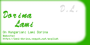 dorina lami business card